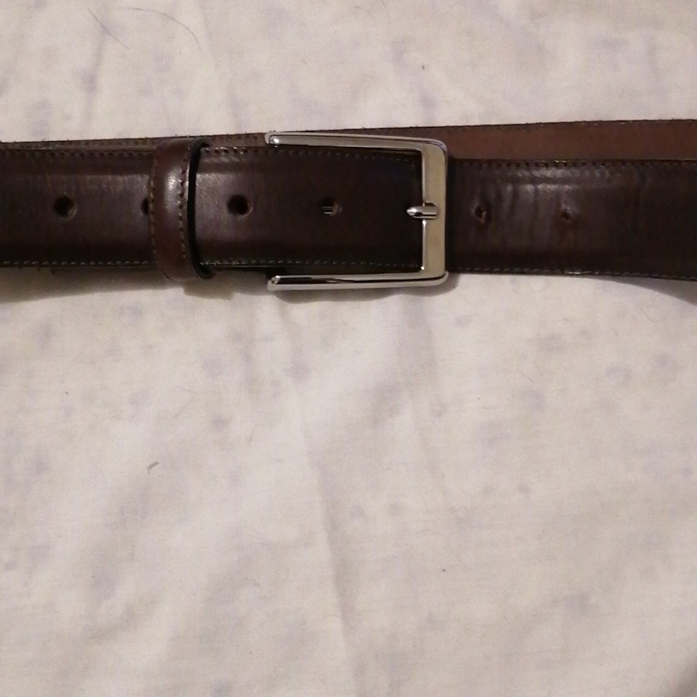 Leather men's belt